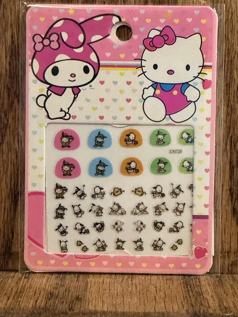 #PC-762 Pochacco Nail Stickers - kids nail art